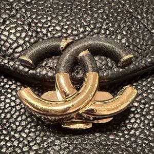 Chanel Black Paris Cuba Quilted Caviar Thread Around Envelope Clutch